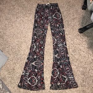 A&F high waisted flare pants